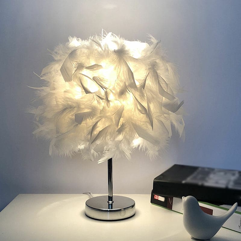 GlowFeather – Feder Tischlampe