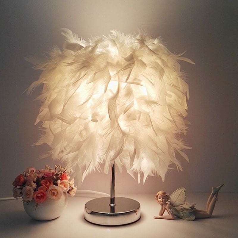 GlowFeather – Feder Tischlampe