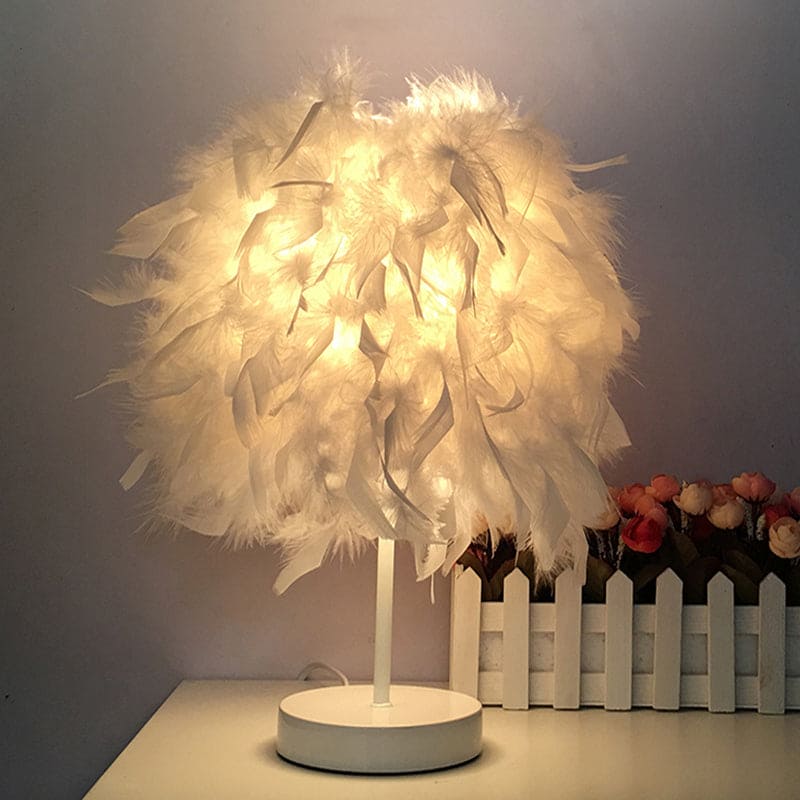GlowFeather – Feder Tischlampe
