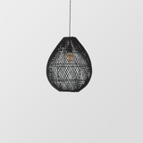 BohoLuxe - Rattan Deckenlampe Schwarz