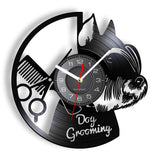 Hundesalon – Vinyl Wecker