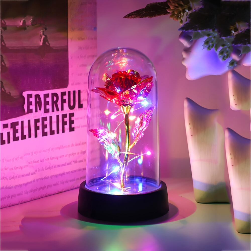 GoldenRose - Dekorative Rosenlampe