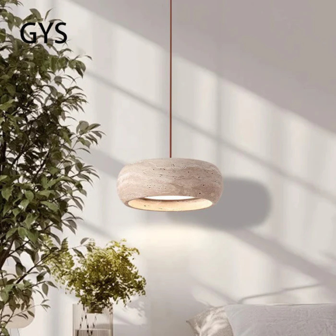 Hestia - LED-Hängelampe aus Stein