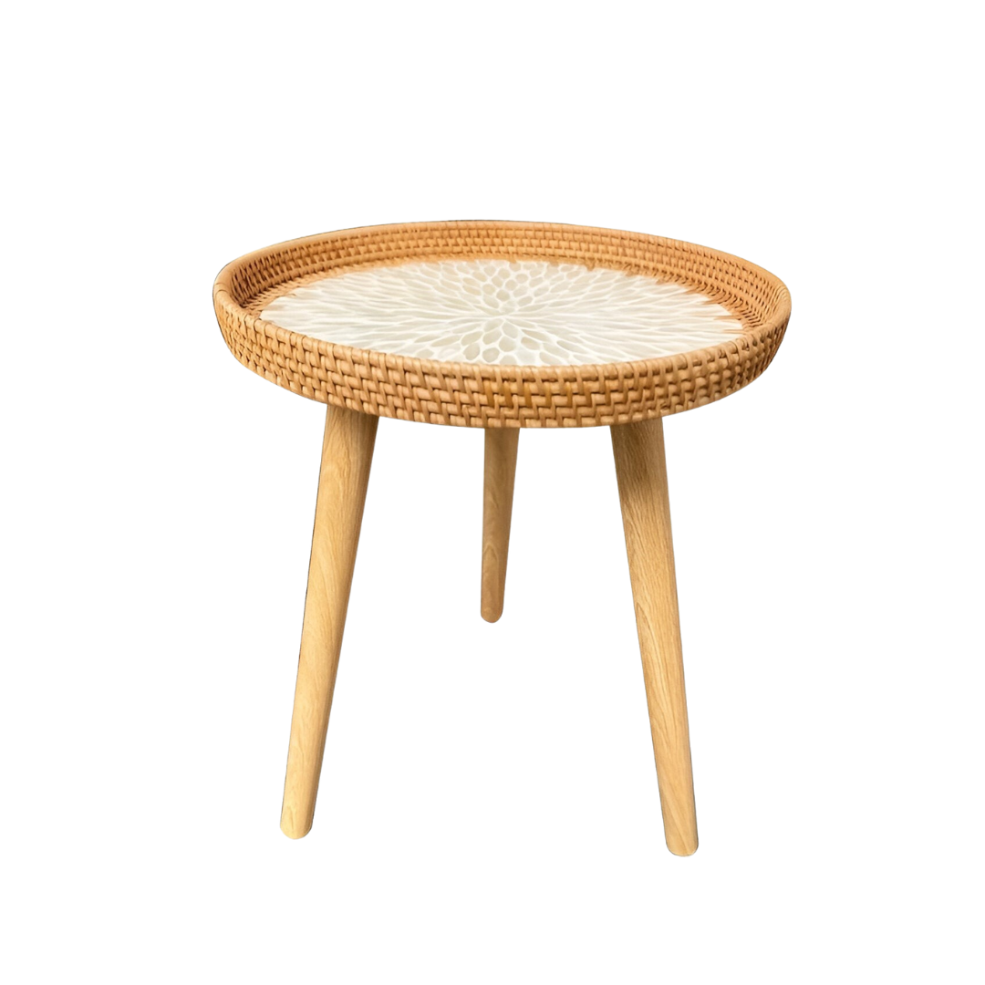 Jorin - Rattan Couchtisch Rund