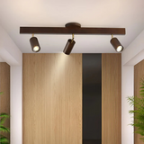 Woodsy - Verstellbare Holz-Deckenleuchte mit LED