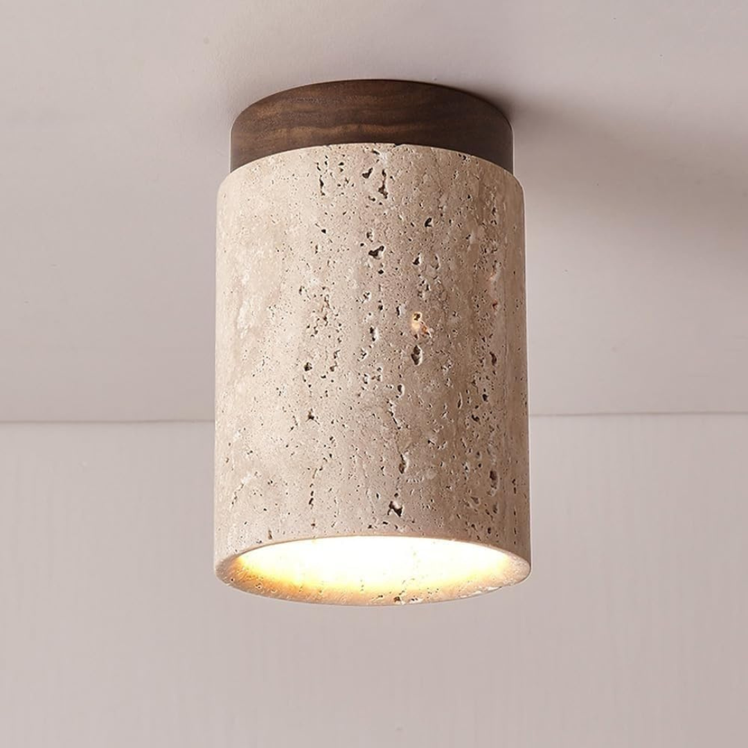 Celion - Deckenlampe aus Travertin mit stilvollem Design