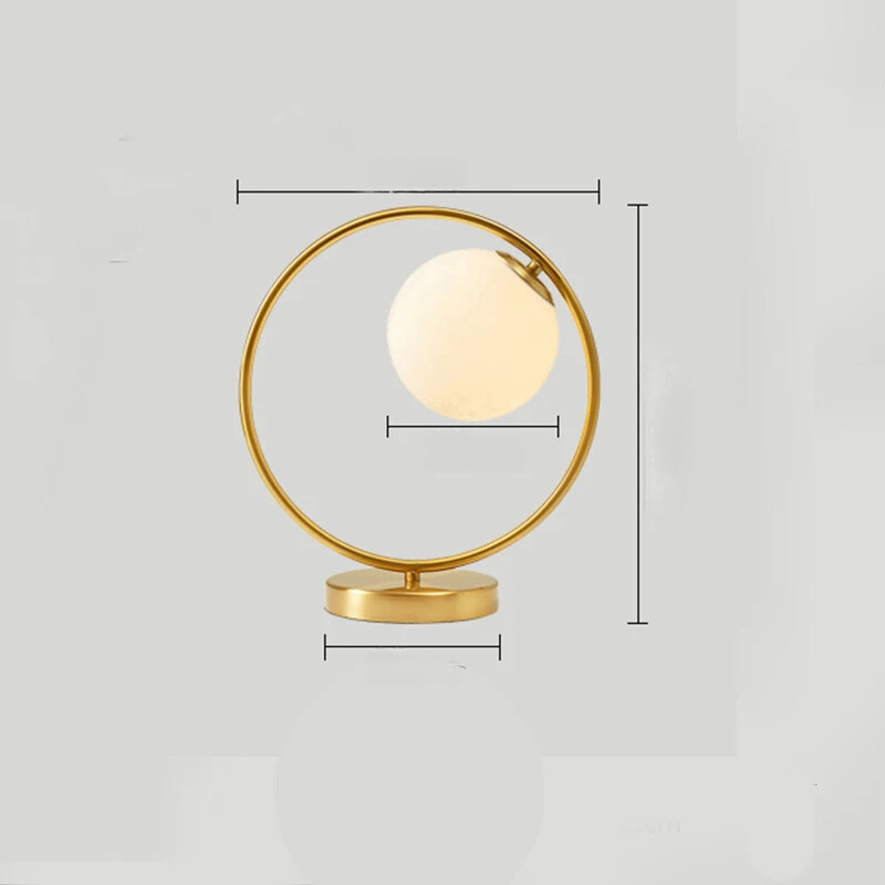 LumiAura – Messing Tischlampe