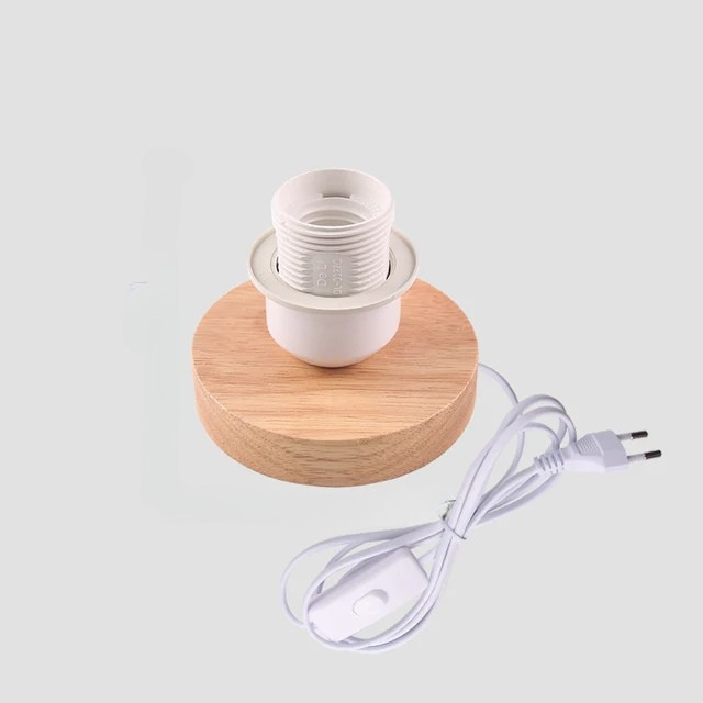 RetroWood – Holz Tischlampe