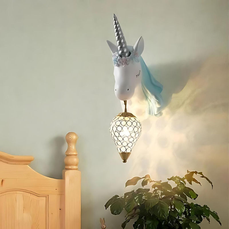 Orlix - Einhorn-Wandleuchte für Kinder