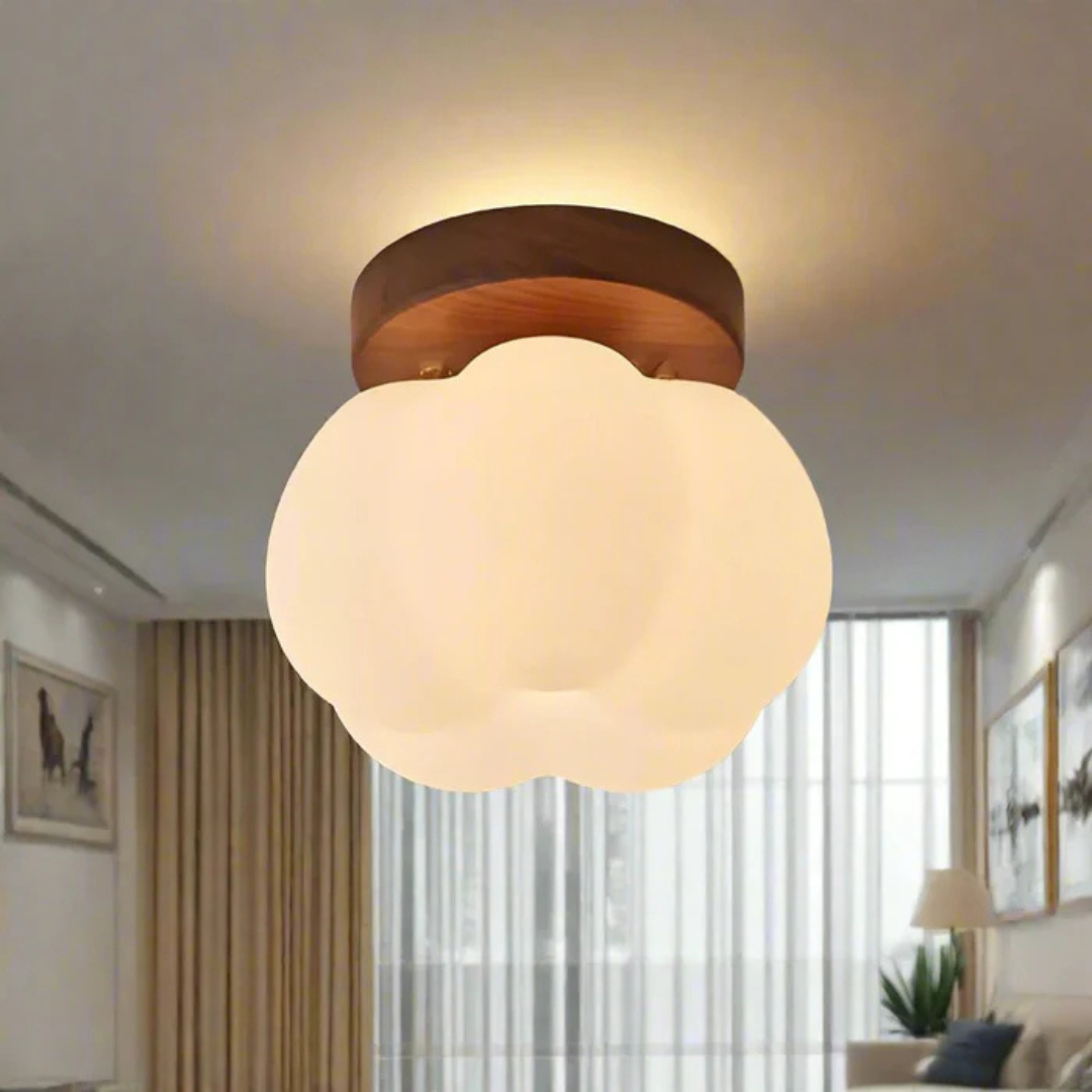 Phos - LED-Deckenlampe in Kürbisform