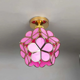 Zyvia - Luxuriöse Glas-Deckenlampe in Blumenform