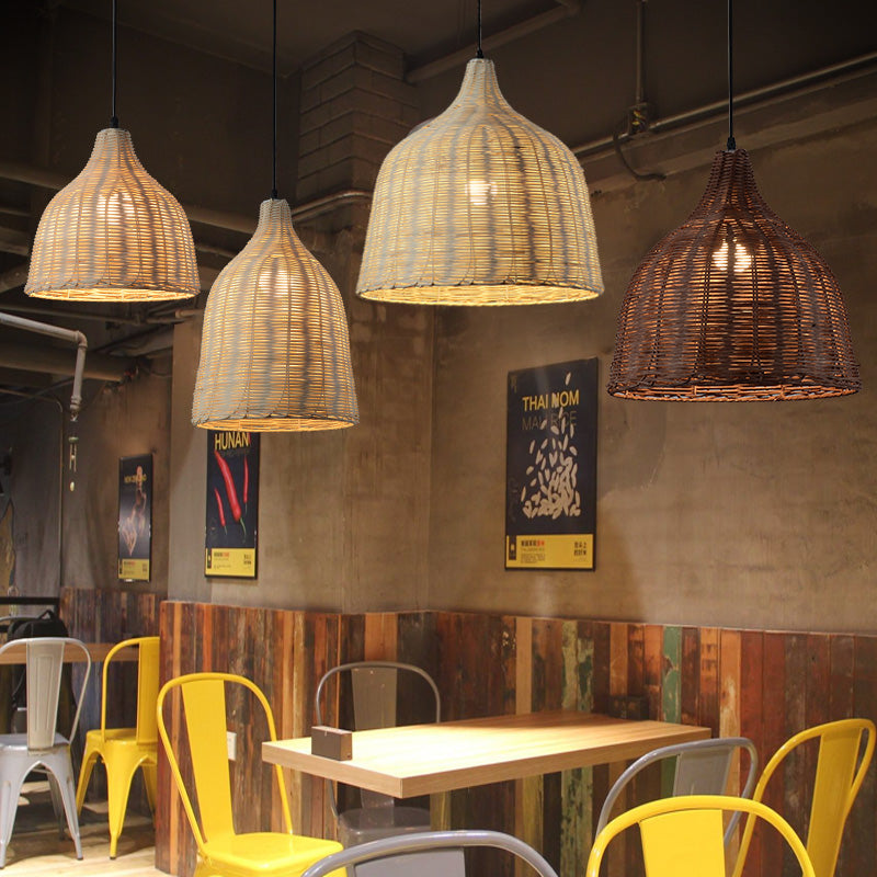 Luminoir – Bambus Rattan Hängelampe
