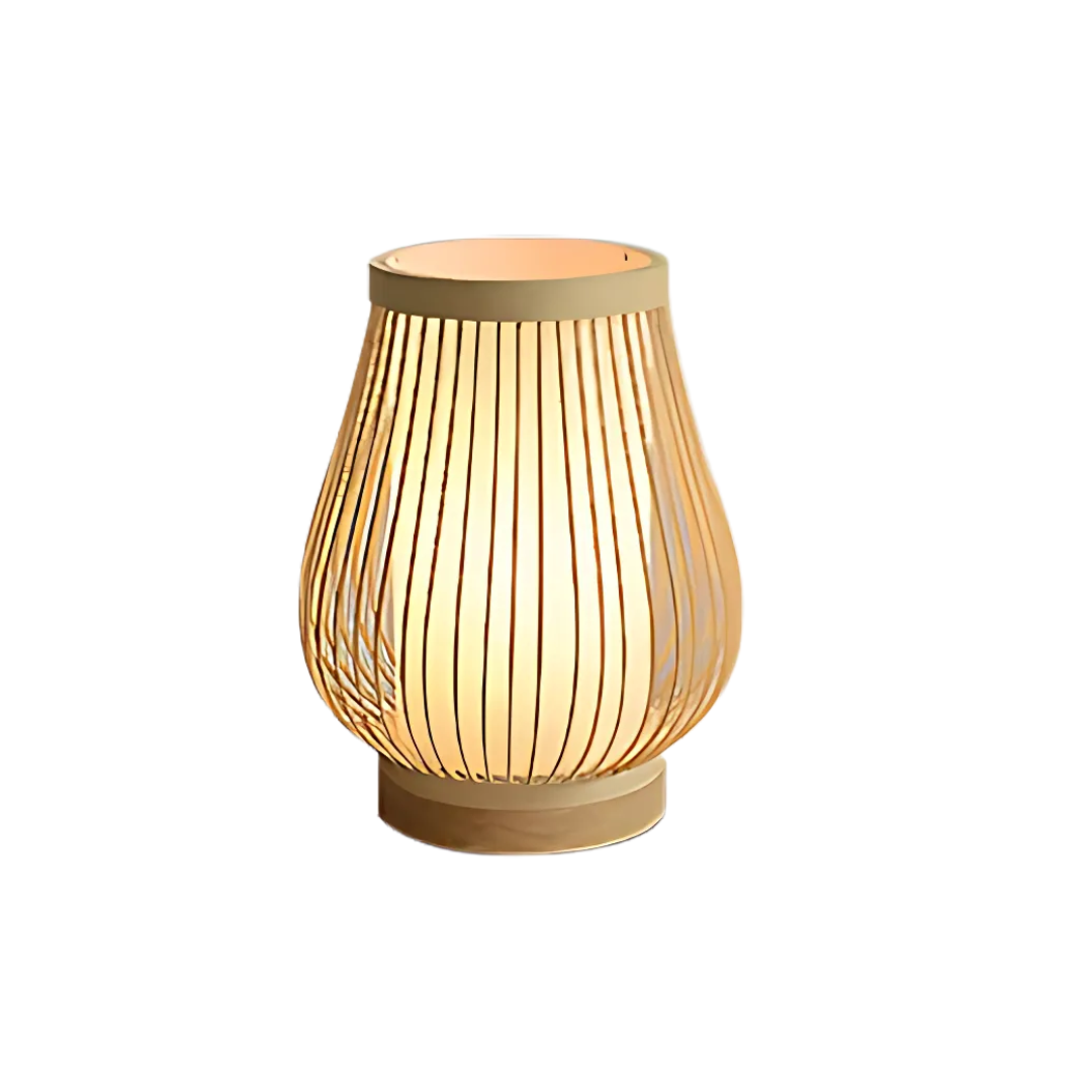 Theia - LED Tischlampe aus Bambus