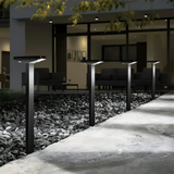 Ruvon - Solarlampe Garten Schwarz Set 4 Stück