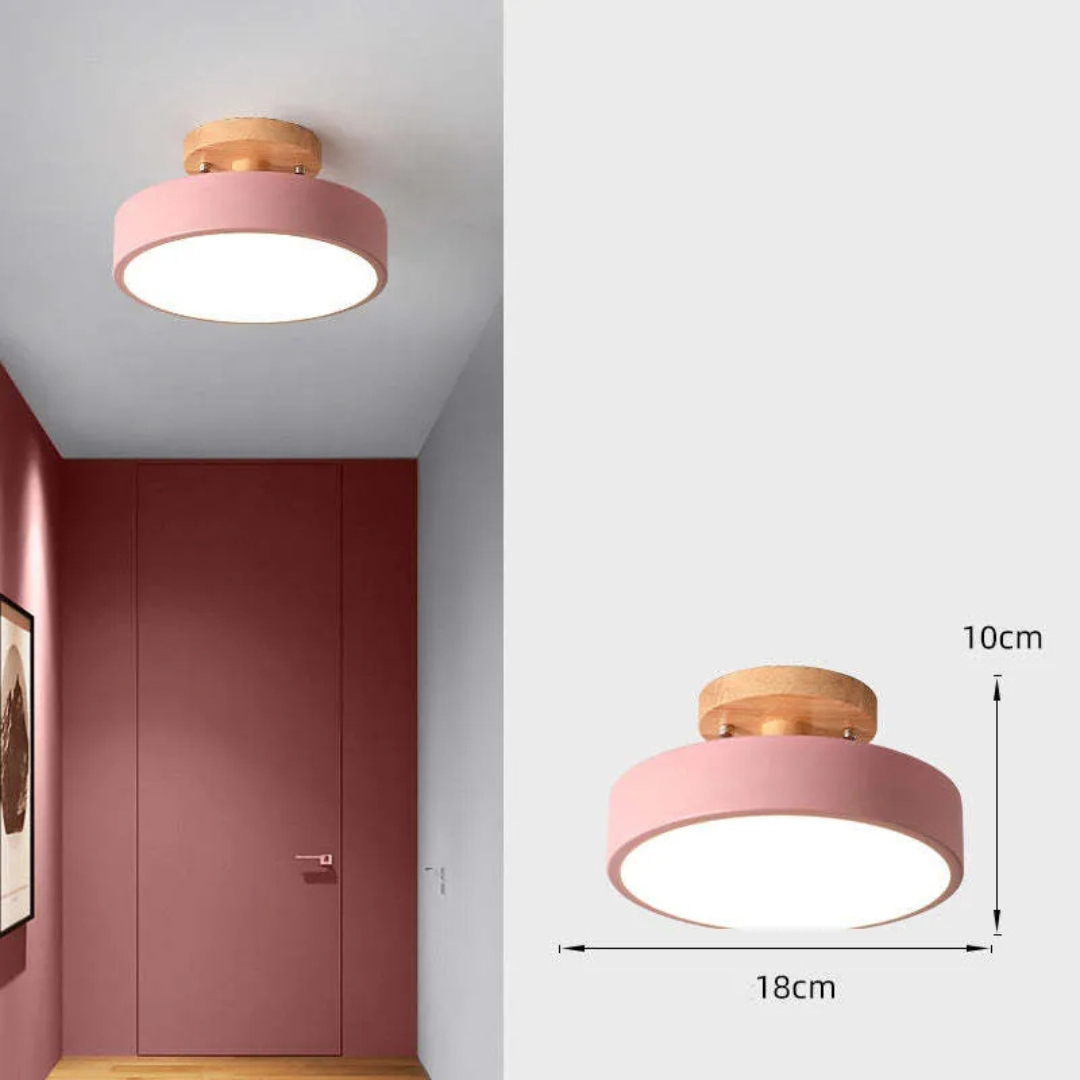 Illumine - Holz-Deckenleuchte LED