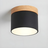 Vesta - Vintage LED-Deckenlampe mit Holzdesign
