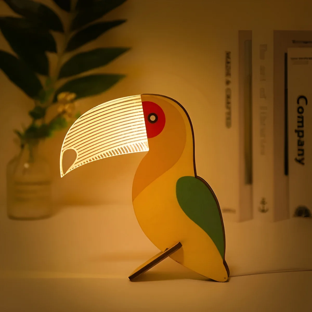 Telyx – LED Tischlampe aus Holz