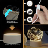ZwaanLicht - 3D LED Tischlampe