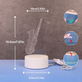 SaxGlow - 3D Saxophon Lampe