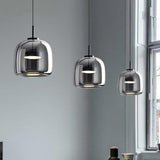 Luminoir – Schwarze skandinavische Glaspendelleuchte