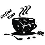 CoffeeCup - Spiegel Wanduhr