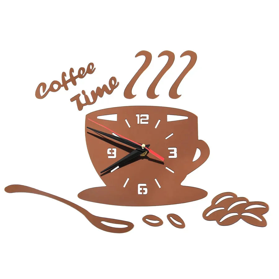 CoffeeCup - Spiegel Wanduhr