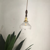 Rustik Loft – Hängelampe Glas gerippt