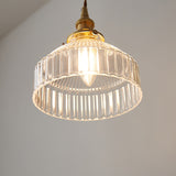 Rustik Loft – Hängelampe Glas gerippt