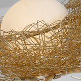 Marie - Goldene Pendelleuchte