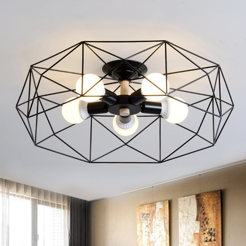GeoLight – Geometrische Deckenleuchte aus Metall
