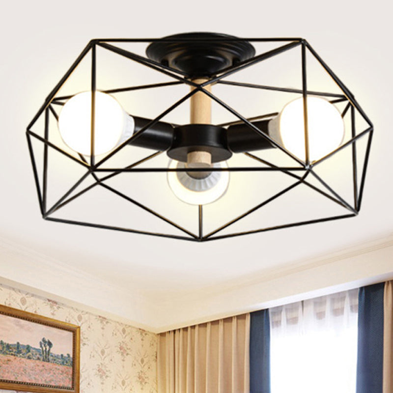 GeoLight – Geometrische Deckenleuchte aus Metall