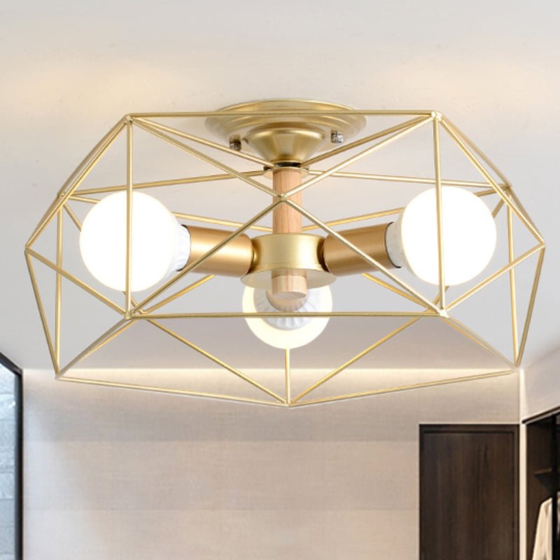 GeoLight – Geometrische Deckenleuchte aus Metall