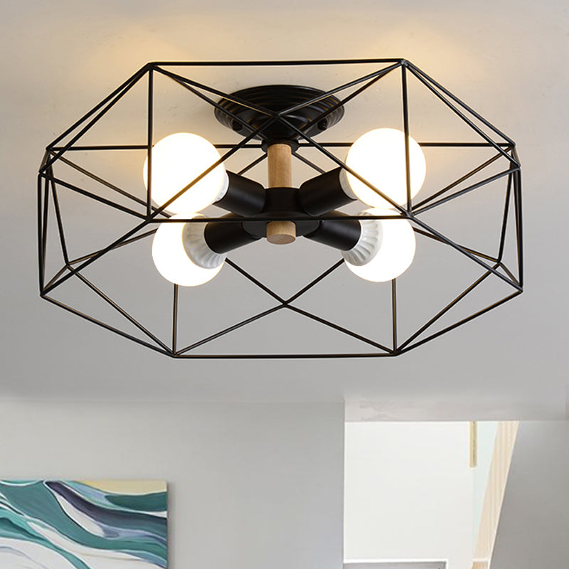 GeoLight – Geometrische Deckenleuchte aus Metall