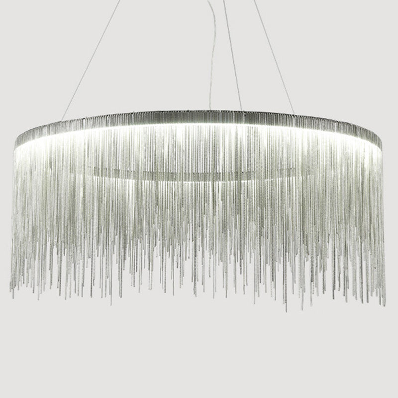Luminoir – Silberne Runde Hängelampe