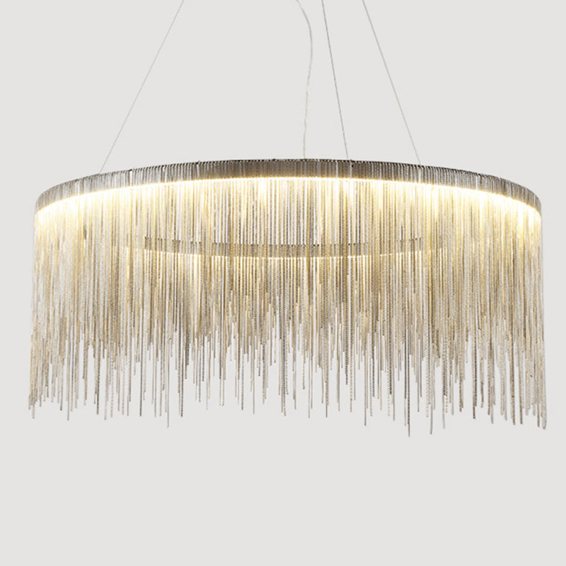 Luminoir – Silberne Runde Hängelampe