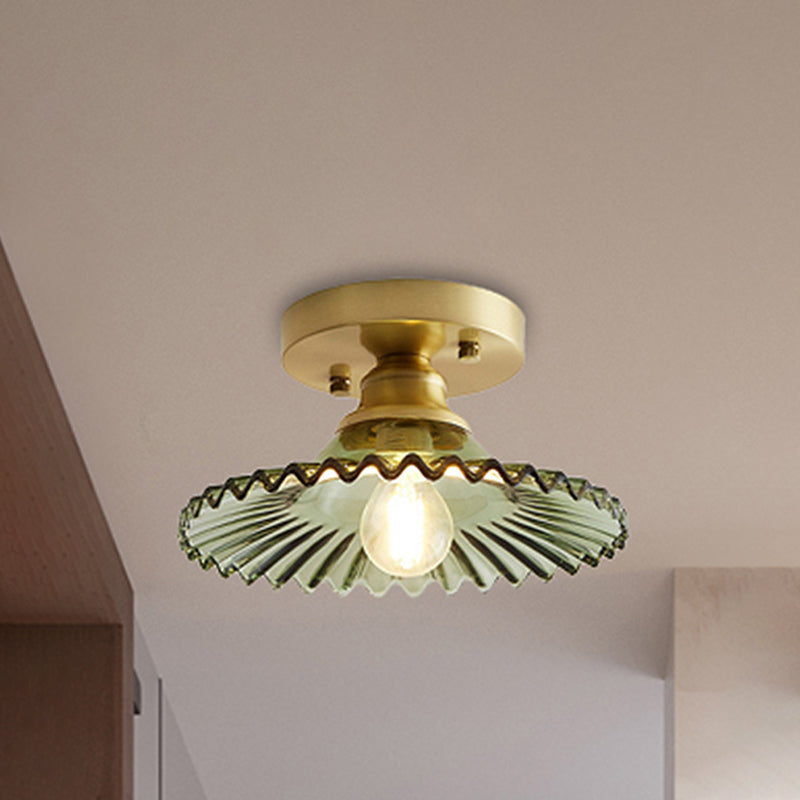 LuminaForm – Deckenlampe mit grünem Glas