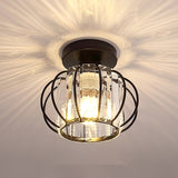 CrystalGlow – Deckenlampe Schwarz Gold