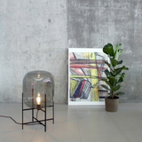 Lumora – Ovale Tischlampe aus Glas