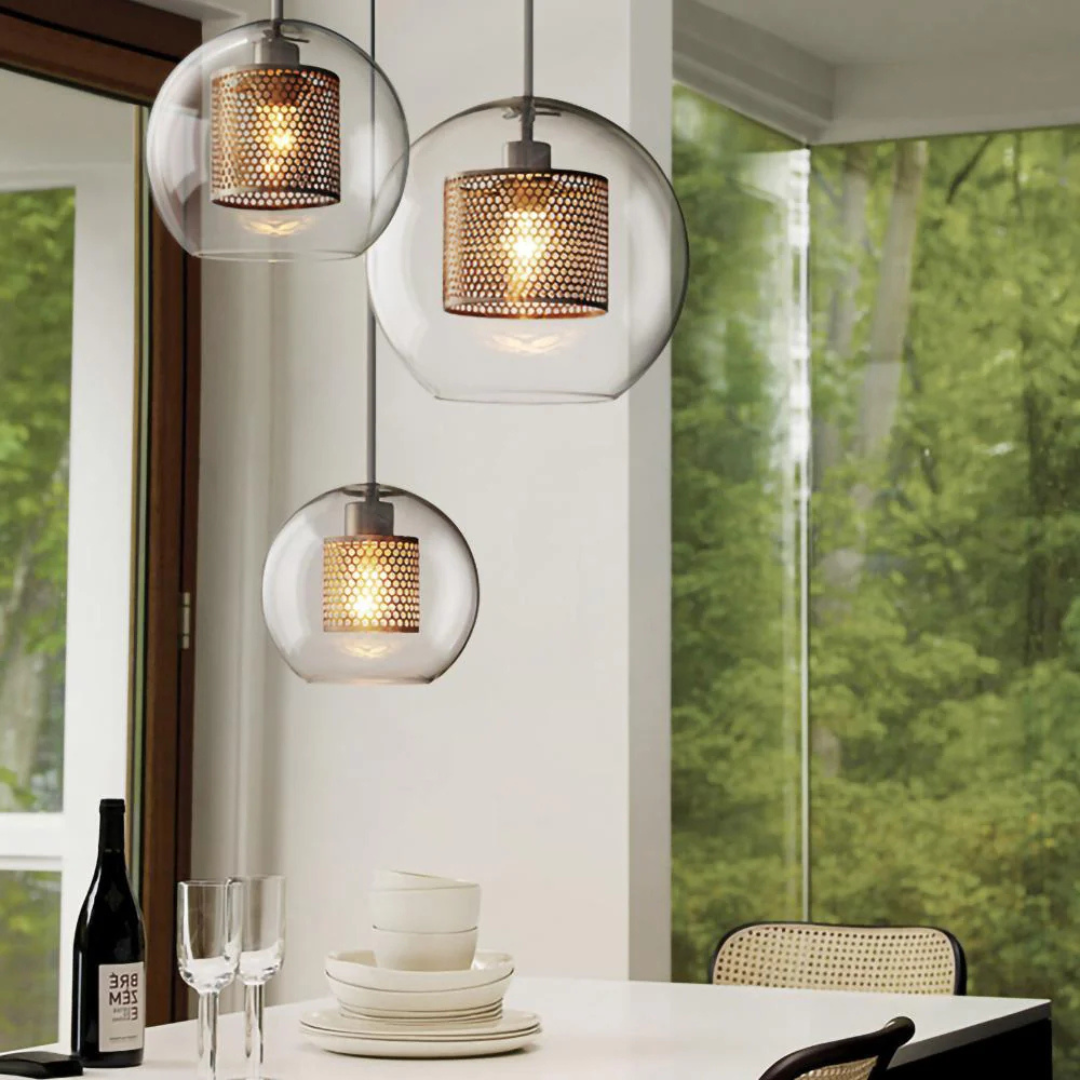 Haloir - Glas Pendelleuchte Esszimmer