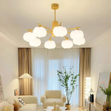 Titan - Deckenlampe aus Holz mit Wolken-Design
