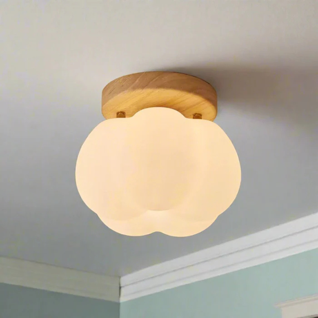 Phos - LED-Deckenlampe in Kürbisform