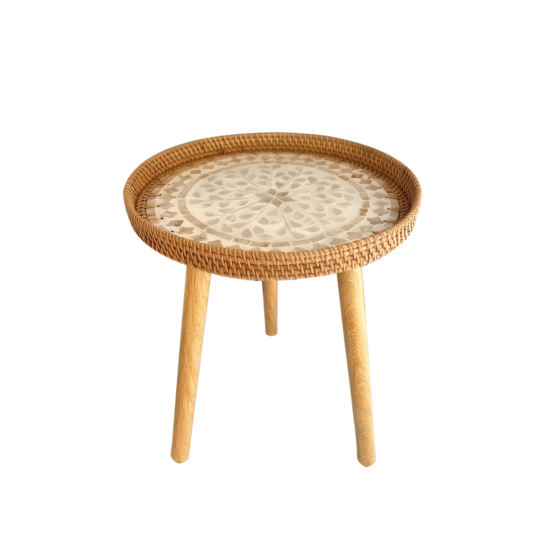 Jorin - Rattan Couchtisch Rund