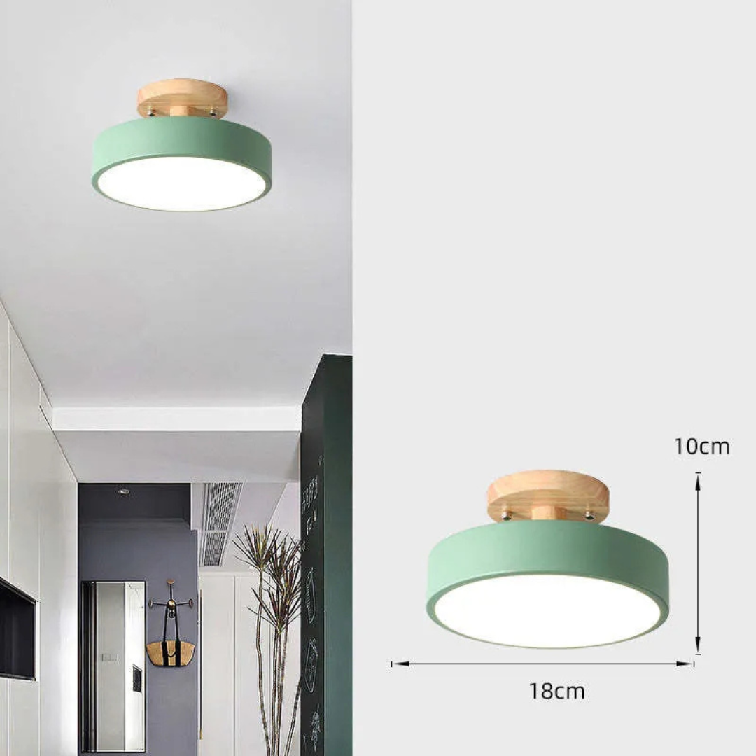 Illumine - Holz-Deckenleuchte LED