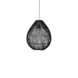 BohoLuxe - Rattan Deckenlampe Schwarz