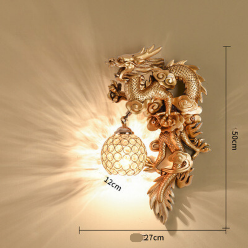DragonPhoenix – Wandlampe Dekor