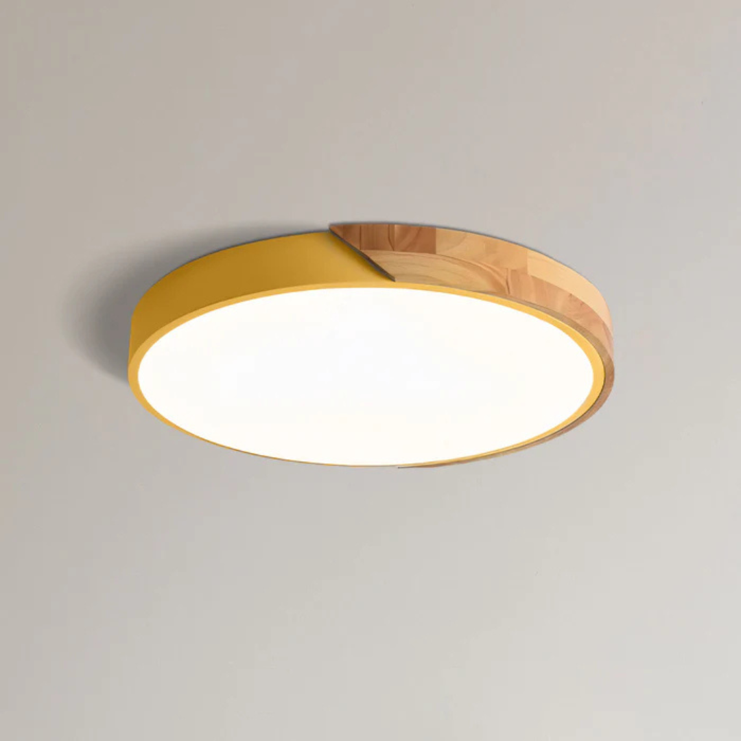 Delos - Skandinavische LED-Deckenlampe aus Holz
