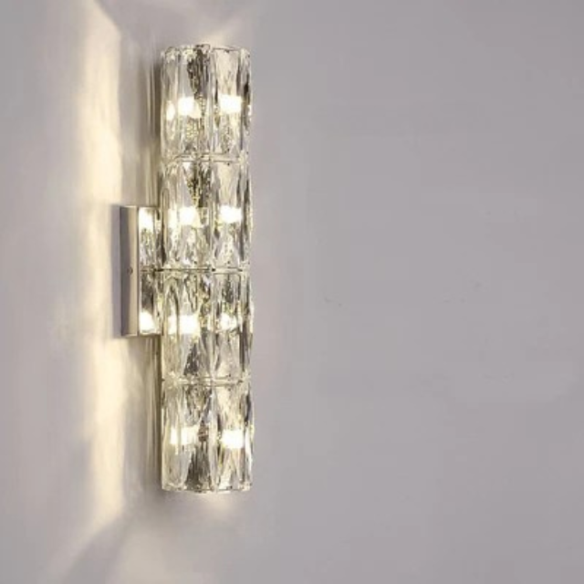 CrystalLuxe – Wandleuchte Schlafzimmer