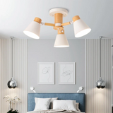 Fivra - LED-Deckenlampe mit Holzrahmen