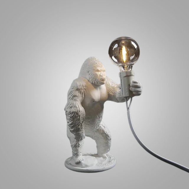 GorillaLux - Gorilla Tischlampe