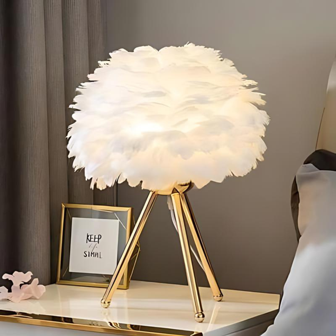 Vynex - Tischlampe mit Federschirm
